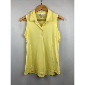 Women's Adidas Yellow Halter Golf Tank Top Size S